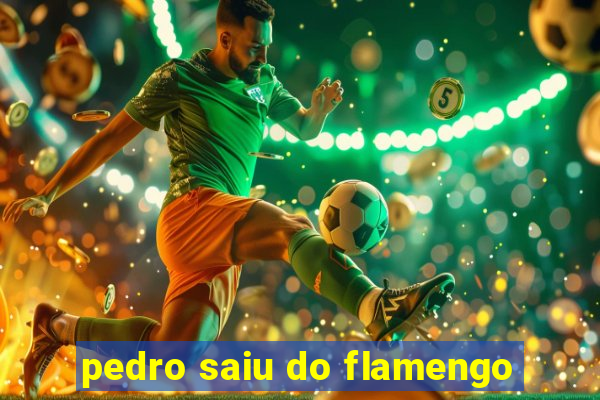 pedro saiu do flamengo